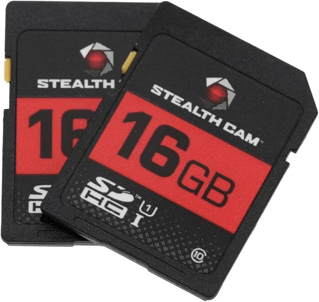 image:imageSTEALTH CAM SD Card HighSpeed Data Transferring Storage Game Trail Hunting Scouting Photo Video Recording Cameras SDHC 16GB SD Memory Card16GB SD Card 2 Pack