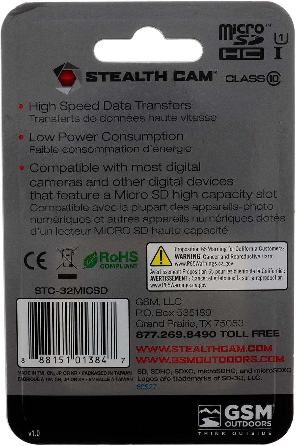 image:imageSTEALTH CAM SD Card HighSpeed Data Transferring Storage Game Trail Hunting Scouting Photo Video Recording Cameras SDHC 16GB SD Memory Card32GB MicroSD Card