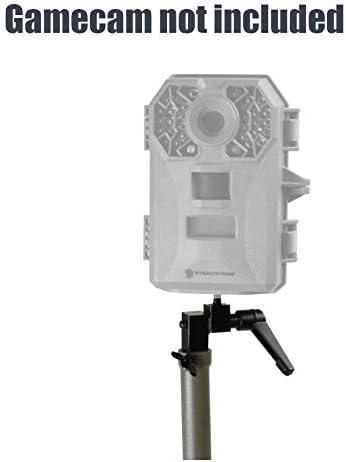 image:imageStealth CAM Compact Adjustable Durable Steel Post 360Degree Rotation 270Degree Tilt 34 Height Treeless Terrain Hunting Trail Camera Mounting Stick