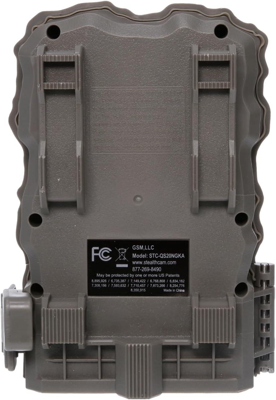image:imageStealth CAM QS20 20MP Photo amp 720P Video at 30FPS 08 Sec Trigger Speed 80Ft Detection amp IR Range Compact Hunting Trail Camera 32GB SD Card SupportedQS20NG NO GLO Combo Pack with 8 AA Batteries 16GB SD Card