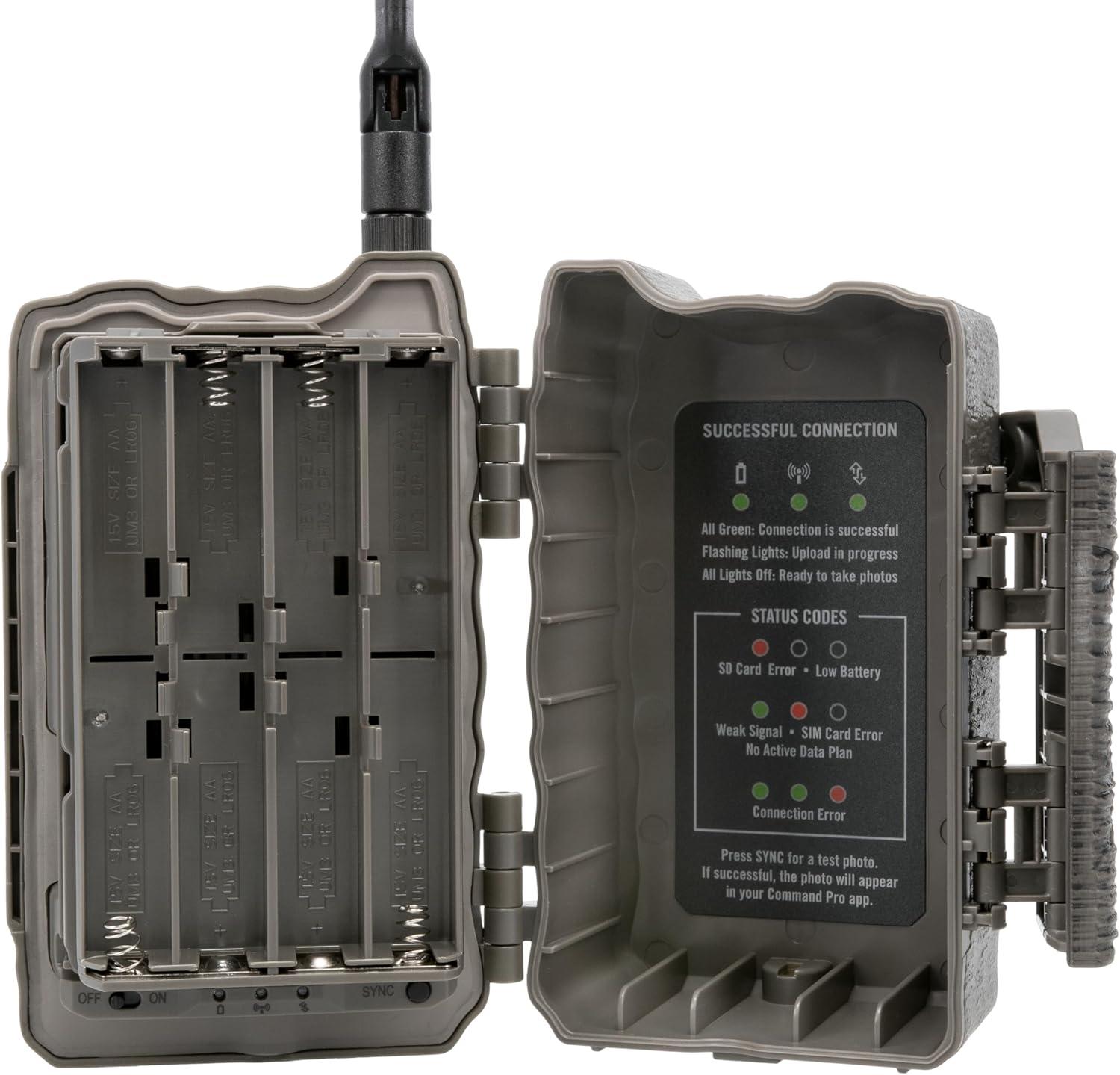 image:imageStealth Cam Deceptor MAX Dual Sim 40MP Photo amp 1440P QHD Video NoGlo LED Hunting Cellular Trail Camera Available on ATampT amp Verizon 2 PackSingle