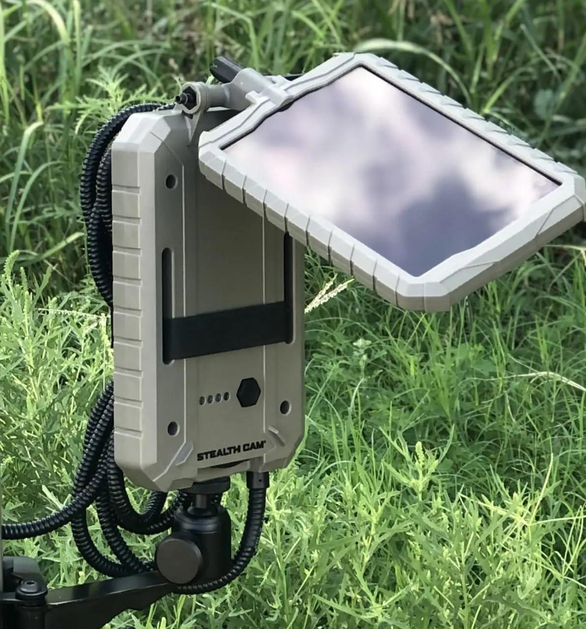 image:imageStealth Cam FieldMax External EX 3000 mAh Solar Battery Pack with 10Inch Solar Panel for Revolver Flashback Deceptor Max and Fusion Max Cellular Trail Cameras5 000 mAh