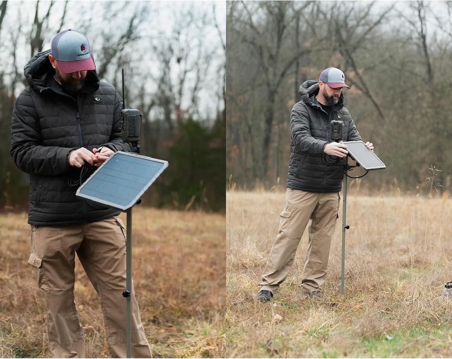 image:imageStealth Cam FieldMax External EX 3000 mAh Solar Battery Pack with 10Inch Solar Panel for Revolver Flashback Deceptor Max and Fusion Max Cellular Trail Cameras3 000 mAh