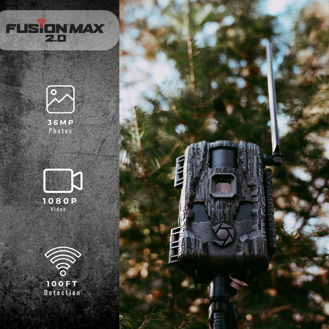 image:imageStealth Cam Fusion MAX Dual Sim 36MP Photo amp 1080P HD Video 035 Sec Trigger Speed AppControl Hunting Cellular Trail Camera Available on ATampT amp Verizon 2 Pack2 Pack