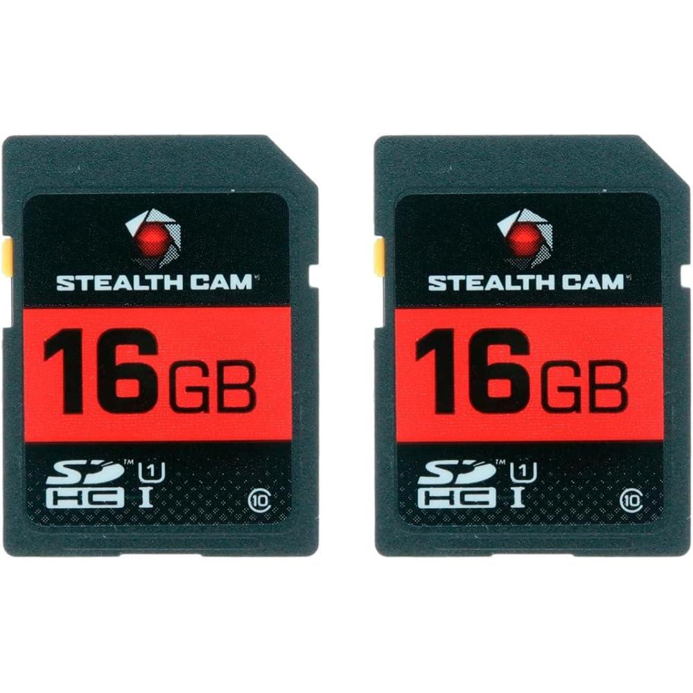 image:imageSTEALTH CAM SD Card HighSpeed Data Transferring Storage Game Trail Hunting Scouting Photo Video Recording Cameras SDHC 16GB SD Memory Card16GB SD Card 2 Pack