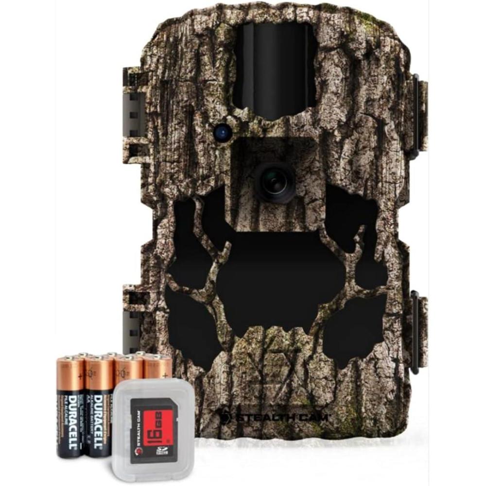 image:imageStealth CAM Prevue 26 Hunting 26 MP amp 720P Video Trail Camera with 24 Color TFT Screen 80ft Detection amp IR Range Combo AvailablePrevue 26 Camo Combo