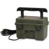 image:imageSTEALTH CAM 12V Battery Box Kit  Portable Compact Waterproof Sealed Battery Charging Box for Hunting Trail Cameras w External Power Jack  AC Charger 10Ft Steel Cable Included