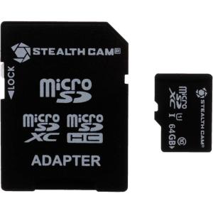 STEALTH CAM SD Card – High-Speed Data Transferring Storage Game Trail Hunting Scouting Photo Video Recording Cameras, SDHC 16GB SD Memory Card(64GB MicroSD Card)