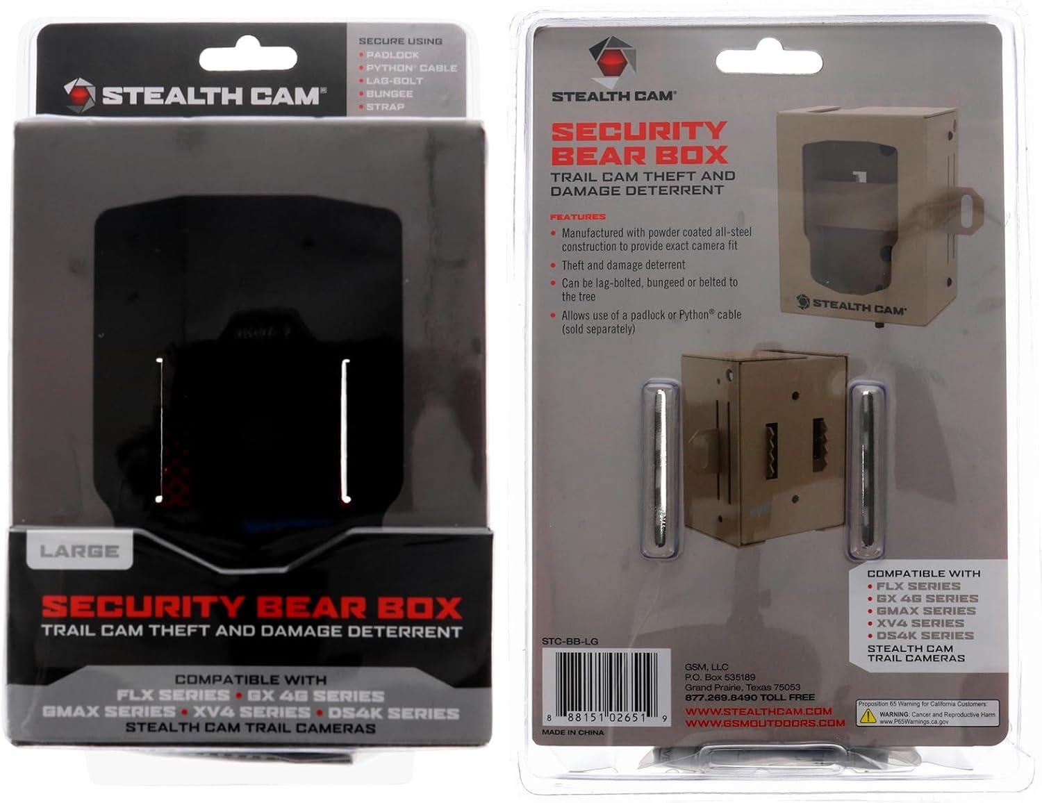 image:imageStealth CAM SecurityBear Box Durable Mountable WeatherResistant AntiTheft Wildlife Surveillance Game Hunting Trail Camera Protective HeavyDuty Metal BoxBrown