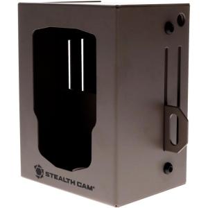 Stealth CAM Security/Bear Box – Durable Mountable Weather-Resistant Anti-Theft Wildlife Surveillance Game Hunting Trail Camera Protective Heavy-Duty Metal Box(Brown)