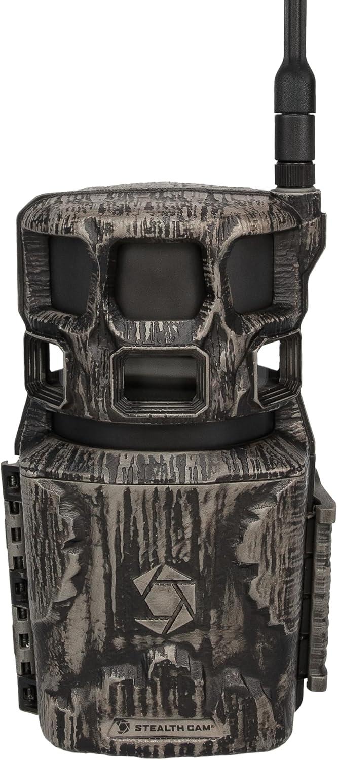 image:imageStealth Cam Revolver PRO 30 360 Cellular Trail Camera 50MP Photos 1440P QHD Video wAudio DualCore AI Detection wRack Alert PIR Zone Control 32GB Memory