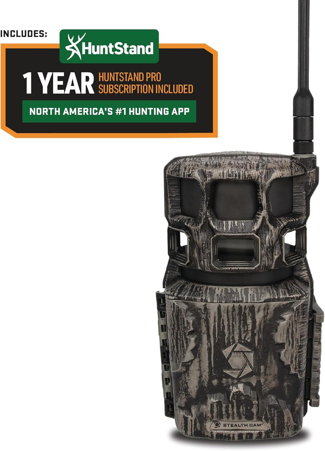 image:imageStealth Cam Revolver PRO 30 360 Cellular Trail Camera 50MP Photos 1440P QHD Video wAudio DualCore AI Detection wRack Alert PIR Zone Control 32GB Memory
